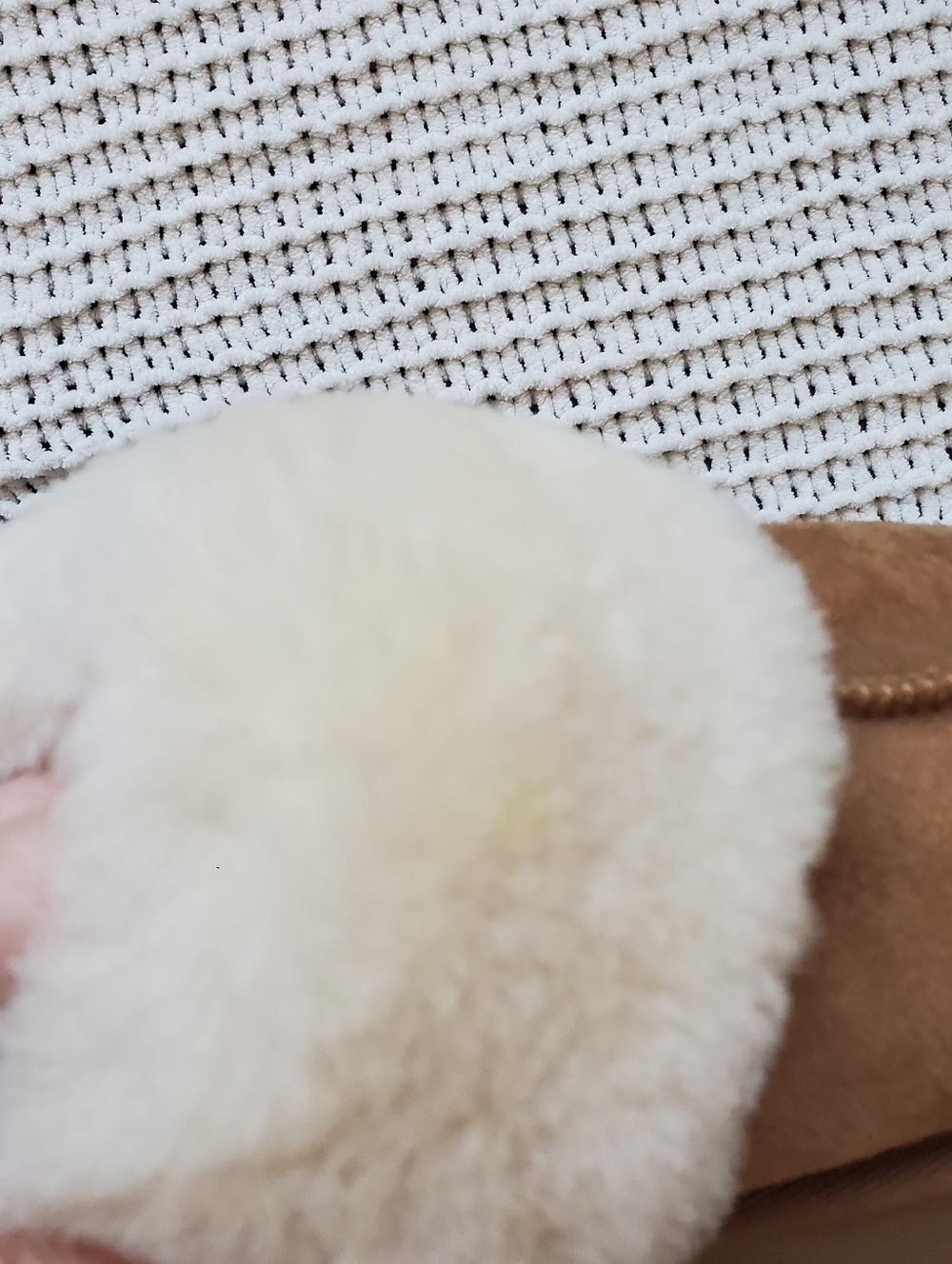 UGG Women's Funkette slippers in the Chestnut color - Picture 5 of 11